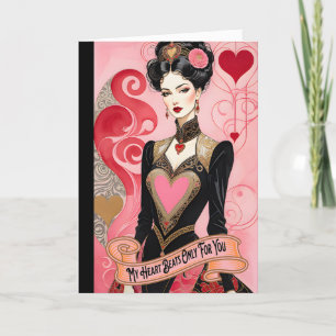 Valentine Pink Heart Dress Lady Ankündigung