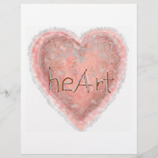 Valentine Pink Heart Flyer (Vorne)