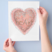 Valentine Pink Heart Flyer (Hand)