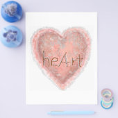 Valentine Pink Heart Flyer (Einzeln)