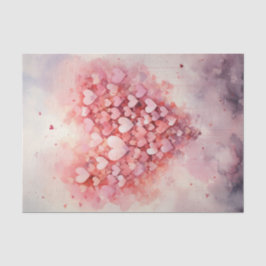 Valentine Pink Hearts Balloons Seidenpapier