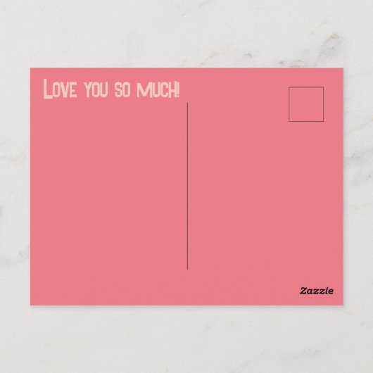 Valentine Pink Hearts Overlay Add your own Foto Postkarte (Rückseite)