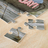 Valentine Pink Hearts Overlay Add your own Foto Puzzle (Seite)