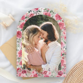 Valentine Pink Rote Rosen Schmetterling Brautparty Einladung