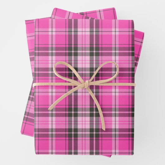 Valentine Plaid Wrapping Paper  Geschenkpapier Set (Beispiel)