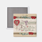 Valentine Poem Magnet (Vorderseite/Rückseite)