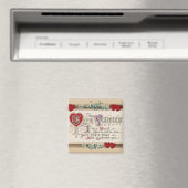 Valentine Poem Magnet (In Situ (Geschirrspüler))