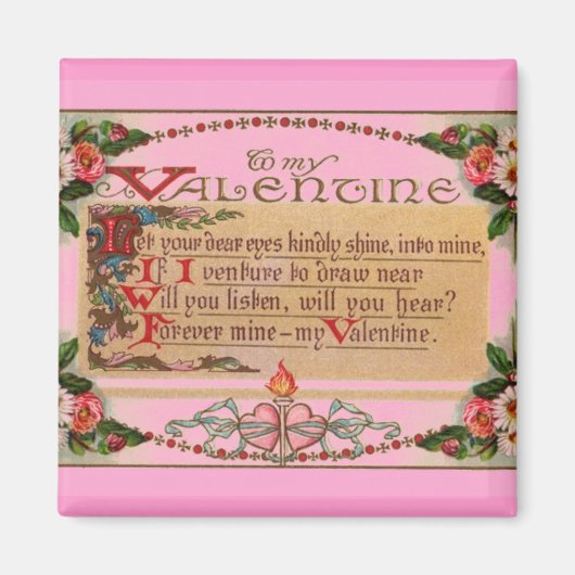 Valentine Poem Magnet (Vorne)