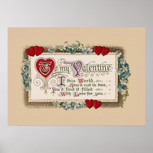 Valentine Poem Poster (Vorne)