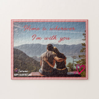 Valentine Poem Zuhause ist überall dort, wo ich mi Puzzle