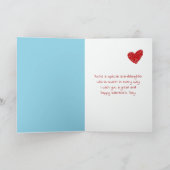 Valentine Polar Bear für Großtochter Karte (Innenseite)