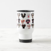 Valentine Poodle Dog | Hundeliebhaber | Reisebecher (Mittel)