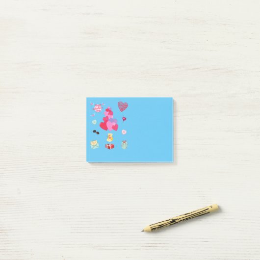 "VALENTINE" post -it Notes Post-it Klebezettel (Auf Schreibtisch)