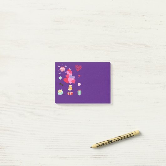 "VALENTINE" post -it Notes Post-it Klebezettel (Auf Schreibtisch)