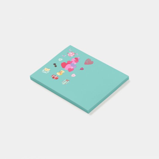 "VALENTINE" post -it Notes Post-it Klebezettel (angewinkelt)