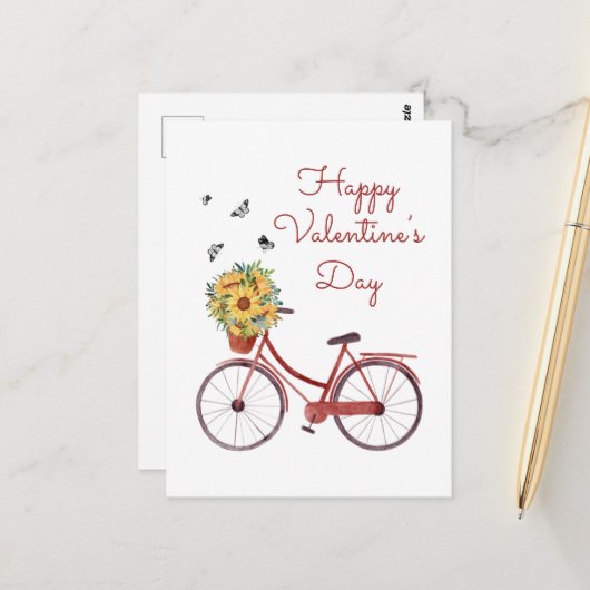 Valentine Postkarte (Vorderseite/Rückseite Beispiel)