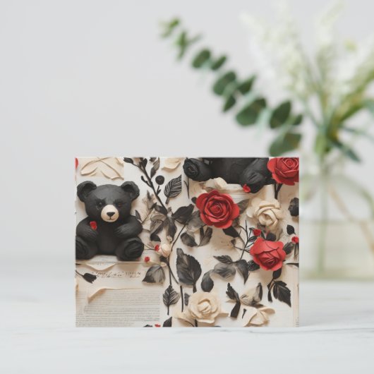 Valentine Postkarte (Stehend Vorderseite)