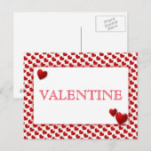 VALENTINE POSTKARTE (Vorne/Hinten)