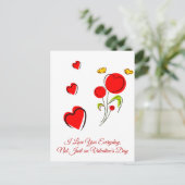 Valentine, Postkarte (Stehend Vorderseite)