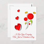 Valentine, Postkarte (Vorne/Hinten)