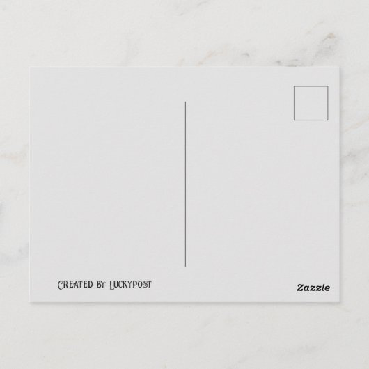 Valentine Postkarte (Rückseite)