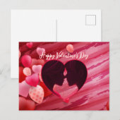 Valentine Postkarte (Vorne/Hinten)