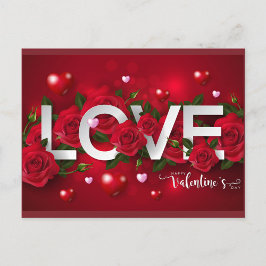 Valentine Postkarte