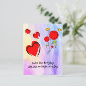 Valentine Postkarte (Stehend Vorderseite)