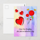 Valentine Postkarte (Vorne/Hinten)