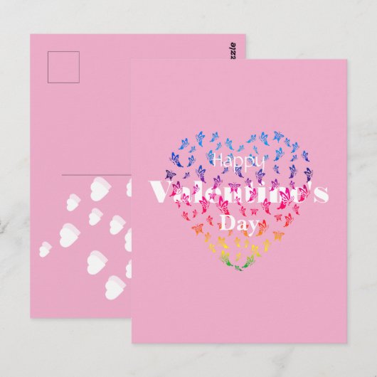 Valentine Postkarte (Vorne/Hinten)