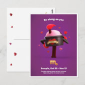  Valentine Postkarte für Scorpio (Vorne/Hinten)