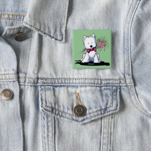 Valentine Prince Westie Button Button (Beispiel)