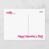 Valentine Pup & Hearts ~ Postkarte (Rückseite)