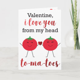 Valentine Puppe I Liebe Sie Tomaten Karte