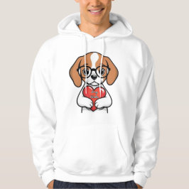 Valentine Puppy Hoodie