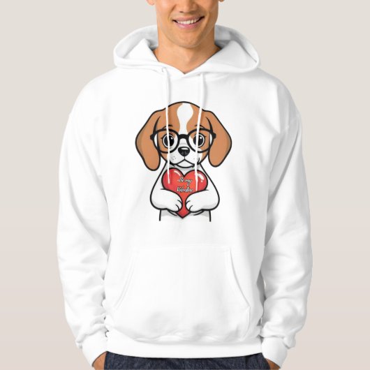 Valentine Puppy Hoodie (Vorderseite)