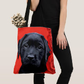 Valentine Puppy Rose - Labrador - Black Lab Tasche (Von Nahem)