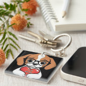 Valentine Puppy Schlüsselanhänger (Vorderseite rechts)