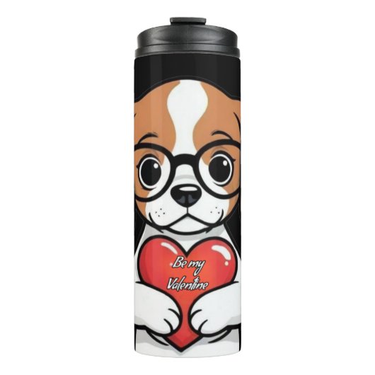 Valentine Puppy Thermosbecher (Vorderseite)