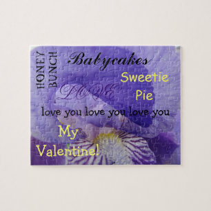 Valentine Puzzle Sweetie Liebe you Honey Babycakes