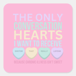 Valentine Quadratischer Aufkleber