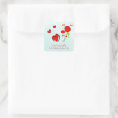 Valentine Quadratischer Aufkleber (Tasche)