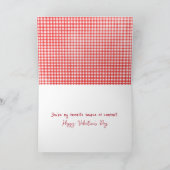 Valentine Rag Doll and Teddy Bear Hugging Karte (Innenseite)