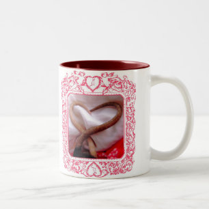 Valentine-Ratten-Tasse Zweifarbige Tasse