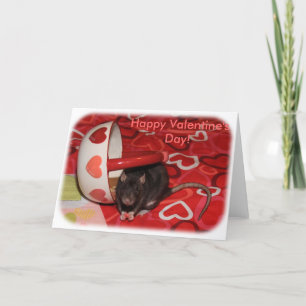 Valentine Rattie Card Feiertagskarte