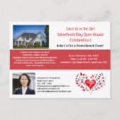 Valentine Real Anwesen Open House Einladung Postkarte (Vorderseite)