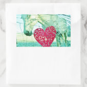 Valentine Rechteckiger Aufkleber (Tasche)