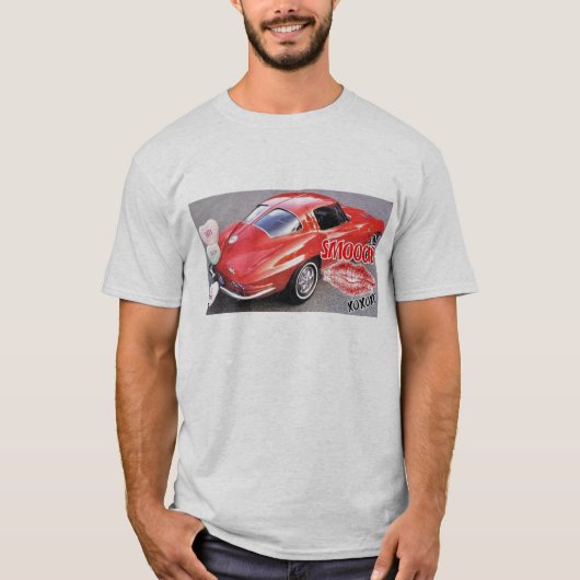 Valentine Red Corvette Classic T-Shirt (Vorderseite)