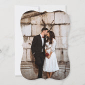 Valentine Red Foto Wedding Einladung (Rückseite)