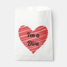 Valentine Red Happy heart romance graphic Geschenktütchen